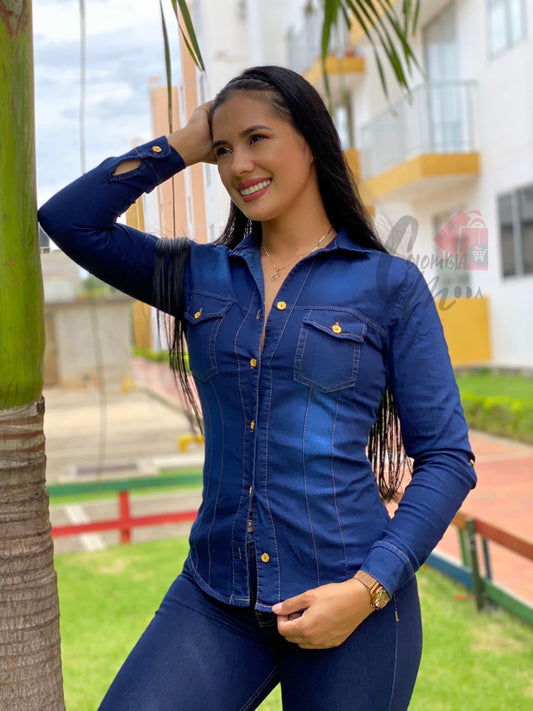 Blusa Para Dama En Jean H167