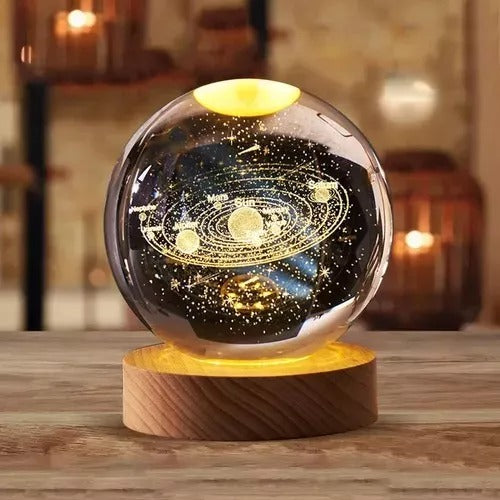 ESFERA CRISTAL GRANDE  LUZ DE LED