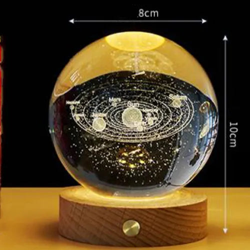 ESFERA CRISTAL GRANDE  LUZ DE LED