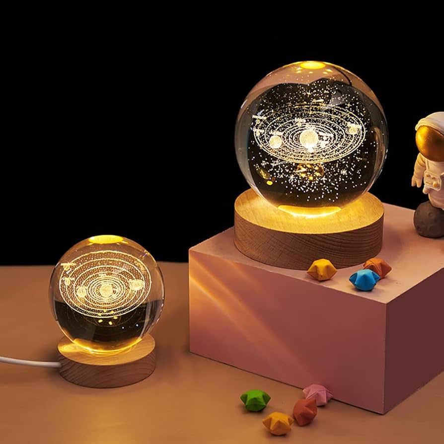 ESFERA CRISTAL GRANDE  LUZ DE LED