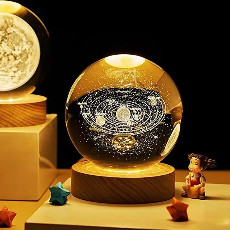 ESFERA CRISTAL GRANDE  LUZ DE LED