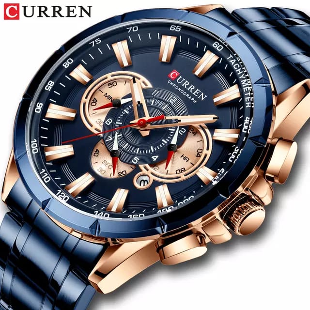 Reloj Curren 8363 + Gafas Wayfarer Negra