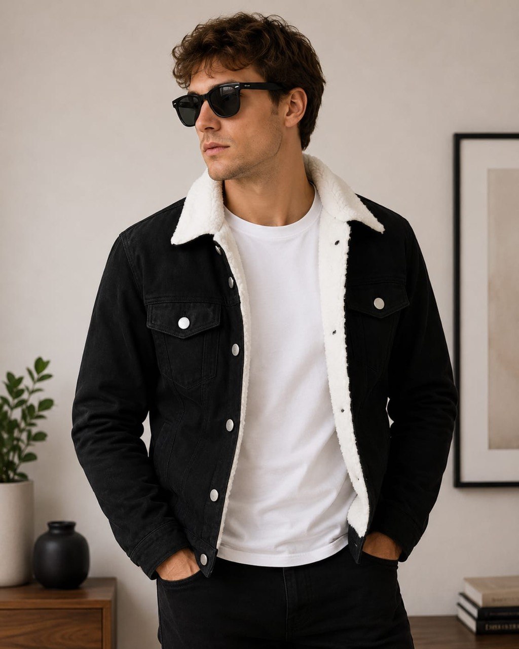 Chaqueta gamuza ovejera T21A
