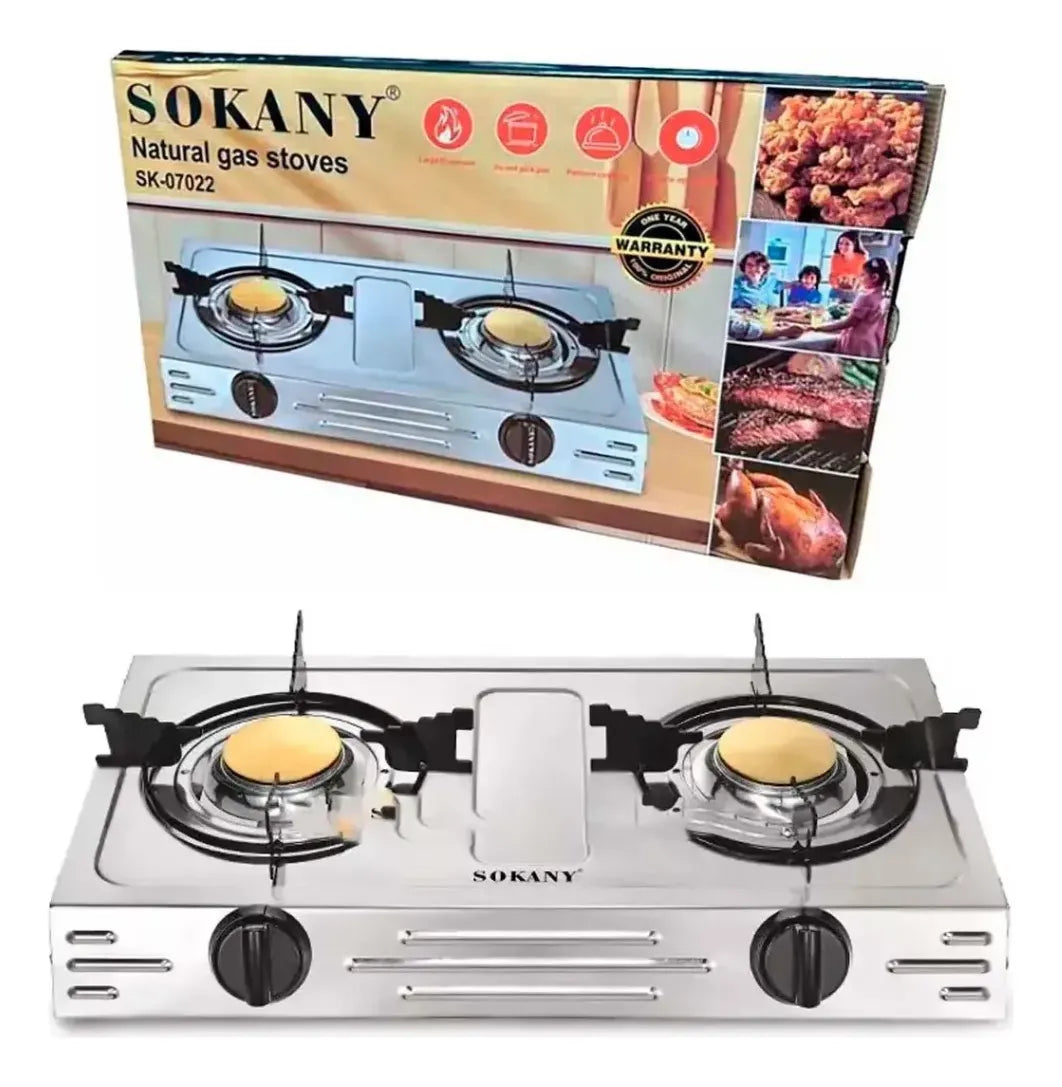 Estufa De Sobremesa 2 Puestos Sokany