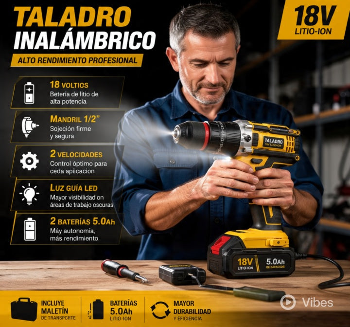 TALADRO 18V DEWALT CON MANDRIL 1/2 (I)