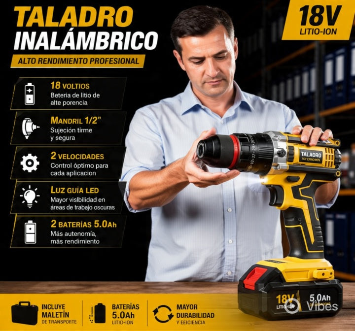 TALADRO 18V DEWALT CON MANDRIL 1/2 (I)